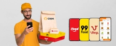Central de delivery do ControleNaMão com pedidos do iFood, 99Food e canal próprio na mesma tela