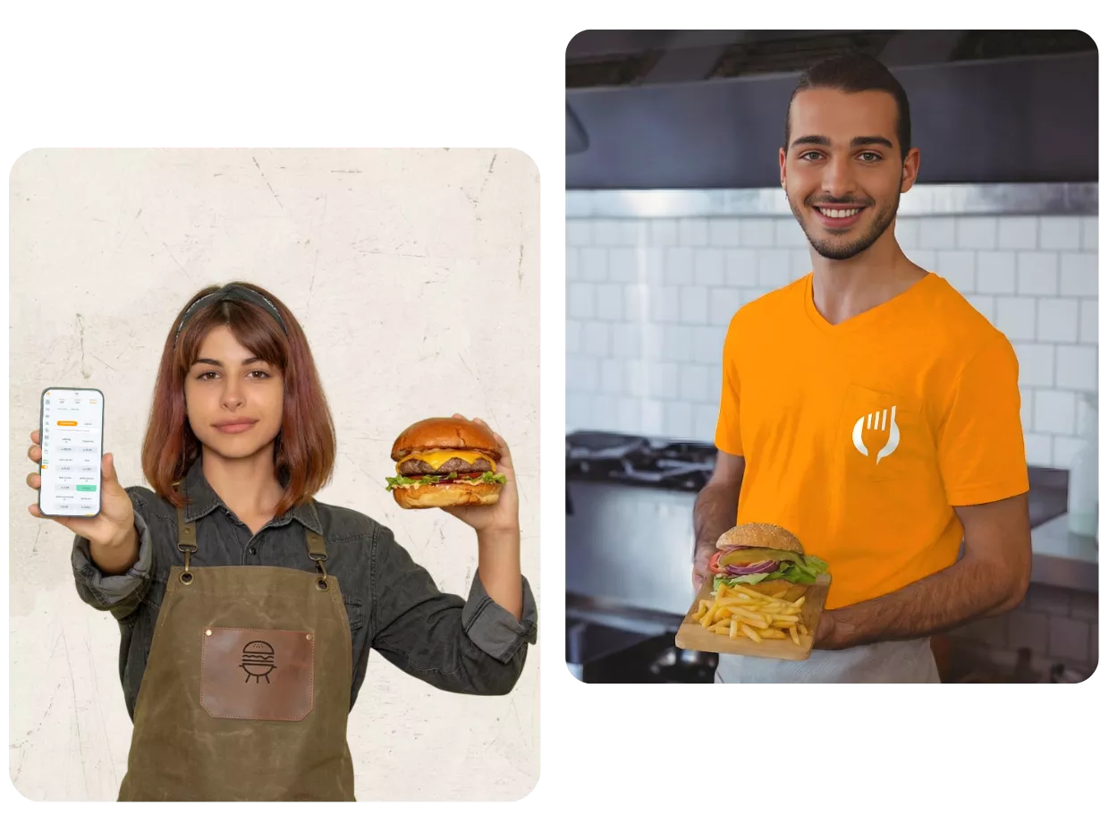 Sistema para hamburgueria ControleNaMão com KDS de chapa e PDV de combos no tablet