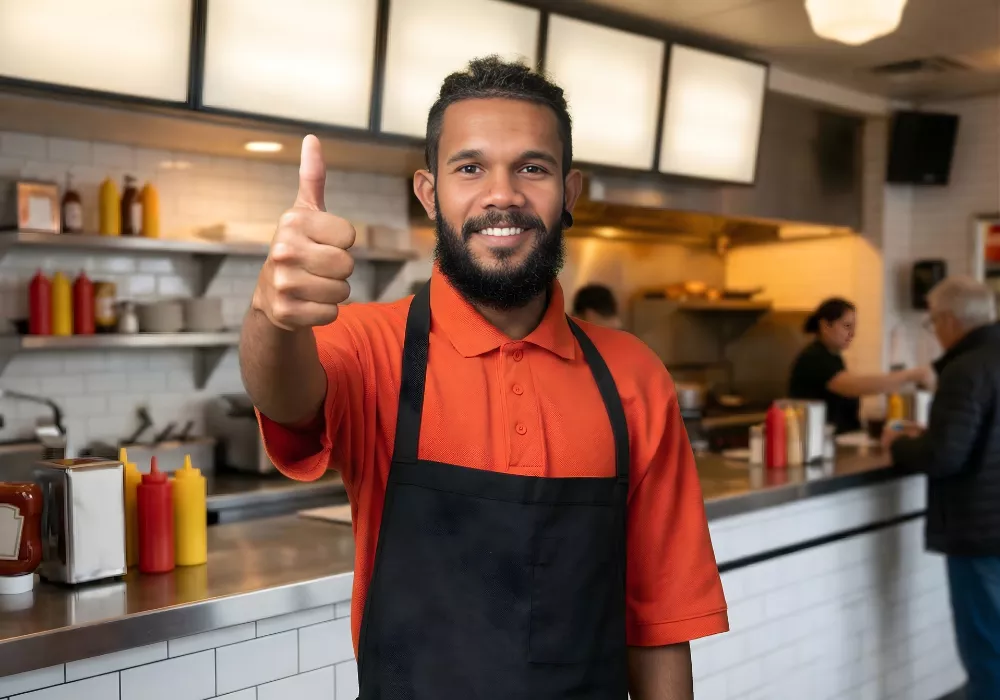 Sistema para lanchonetes ControleNaMão no tablet e celular
